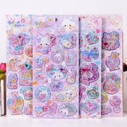 DIY手作り ステッカー★粘着シール★3D★手帳素材