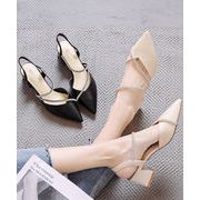 【日本倉庫即納】 ポインテッドトゥパンプス ラインストーン