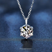 キラキラ ネックレス レディース モアサナイト シルバー925 アクセサリー ジュエリー ギフト プレゼント