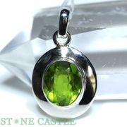 ☆一点物☆【ペンダントトップ】ペリドット (2A) (ブリリアントカット) No.41