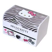 【卓上収納】ハローキティ ファンシー小物入れ ゼブラ