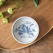 猫 シチタ 鳥獣戯画・猫 10cm小皿 麒麟[美濃焼]