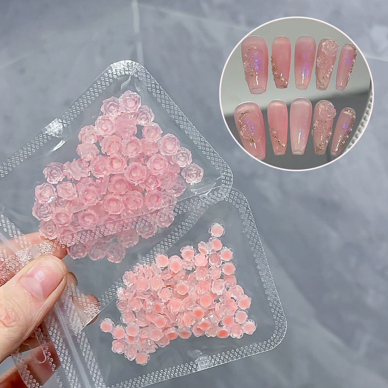 ネイルパーツ ローズフラワー レジンパーツ 3D 薔薇 デコパーツ ジェル