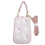 サンリオ 2WAY ポシェット 立体 フラワー 刺繍 ICカードポケット付き ハローキティ【小ロット