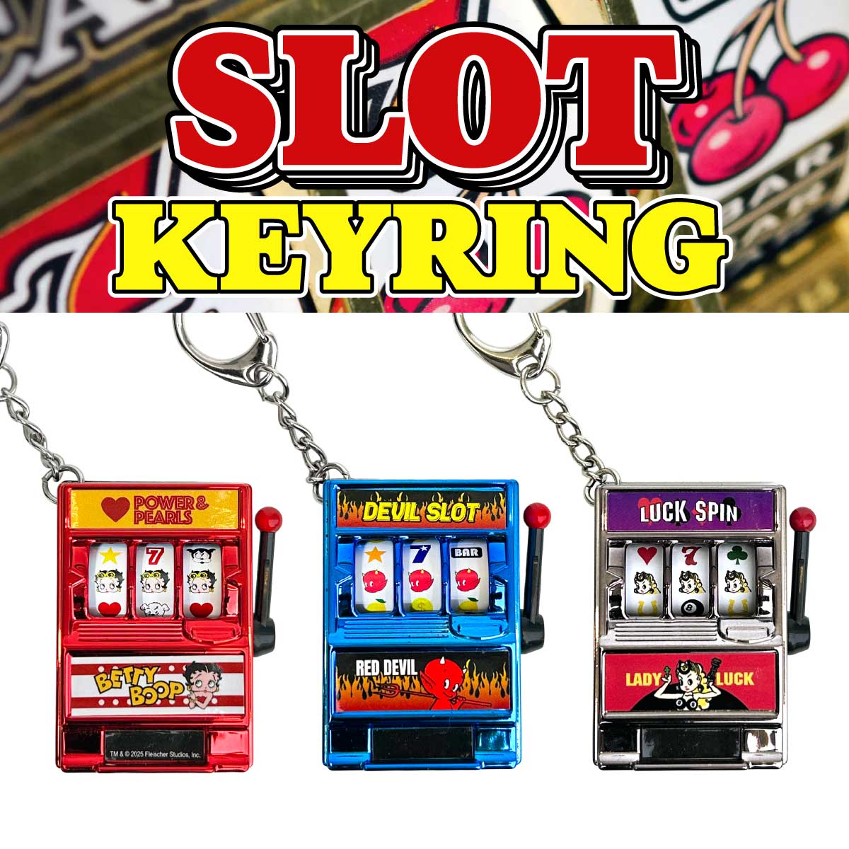 スロットマシン キーリング キーチェーン キーホルダー カジノ | 卸売