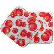 20cmパイル地プリントタオルハンカチ_【トマト】日本製