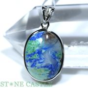 ☆一点物☆【ペンダントトップ】ターコイズインラピスラズリ (3A) No.60