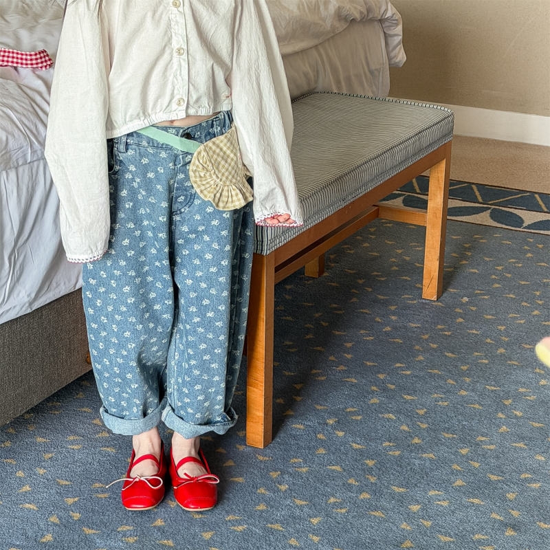 子供服　80~130cm　キッズデニムパンツ　韓国子供服