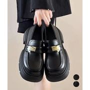 【日本倉庫即納】 厚底ローファー チャンキーヒールシューズ