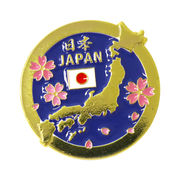 ＜和雑貨・和土産＞ピンバッジ 日本地図　No.303-934