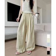 【日本倉庫即納】 ワイドパンツ ハイウエスト レディース