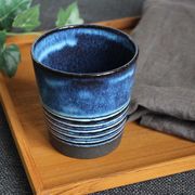 「毎日使う器」　彫線紋　カップ【青】