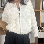 【2026新作商品♪】フラワーシアーブルゾン