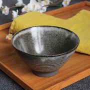 「毎日使う器」　彫線紋　飯碗【黒】