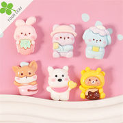 犬 熊 アクセサリーパーツ デコパーツ 髪飾り ペンダント ハンドメイド スマホケース美容 可愛い