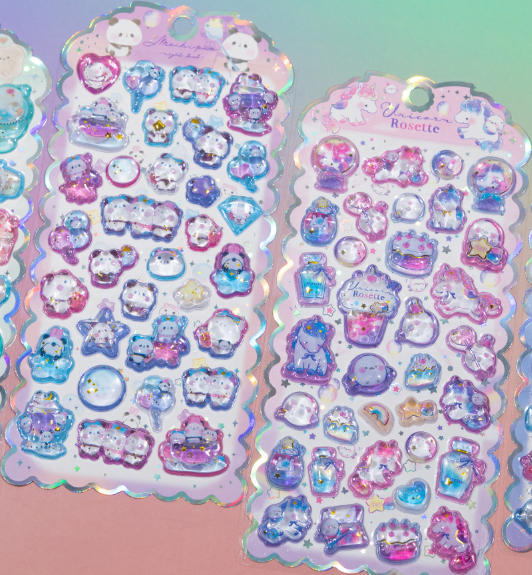 シール  手帳素材 手芸DIY 手帳シール ステッカー 3Dシール 装飾シール 精美 ク リスタルの質感