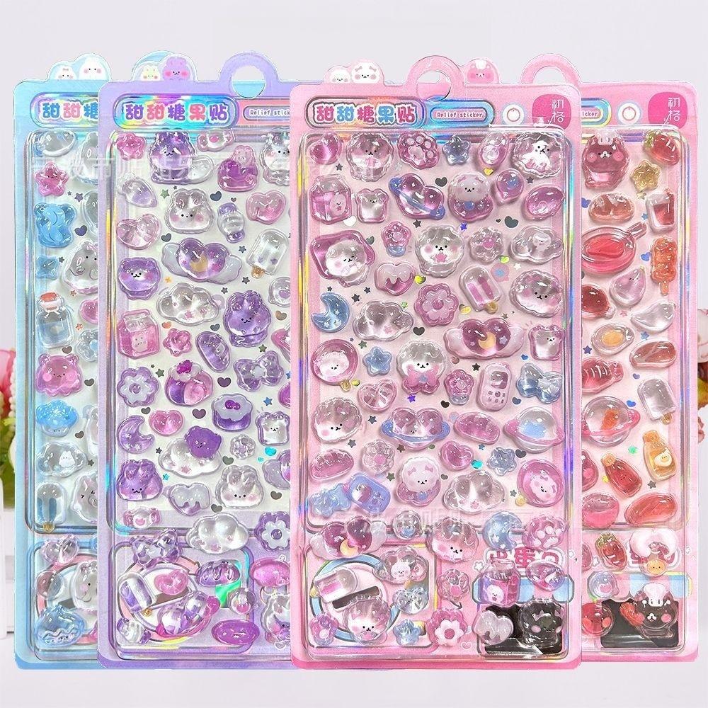 即納！！   DIY用 手帳用 貼り付け スマホケース シール 可愛い 立体  装飾用 手芸用品