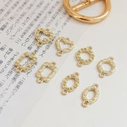 パール コネクター メタルチャーム 手芸材料 ハンドメイド アクセサリーパーツ 金属 デコパーツ ビジュー