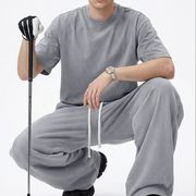 PC1395 2026年春夏新作 セットアップ メンズ レトロ Tシャツ パンツ ダメージ カジュアル