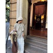 2026年INS 春夏新作   気質   韓国風   デザイン  個性的  インナー  T シャツ