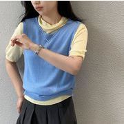 UC1034トップス レディース カットソー ベスト 5色 韓国風 2026春夏新作