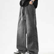 PC1390 2026年春夏新作 メンズ ボトムス ズボン ジーンズ デニム ラインデザイン カジュアル レトロ 欧米風