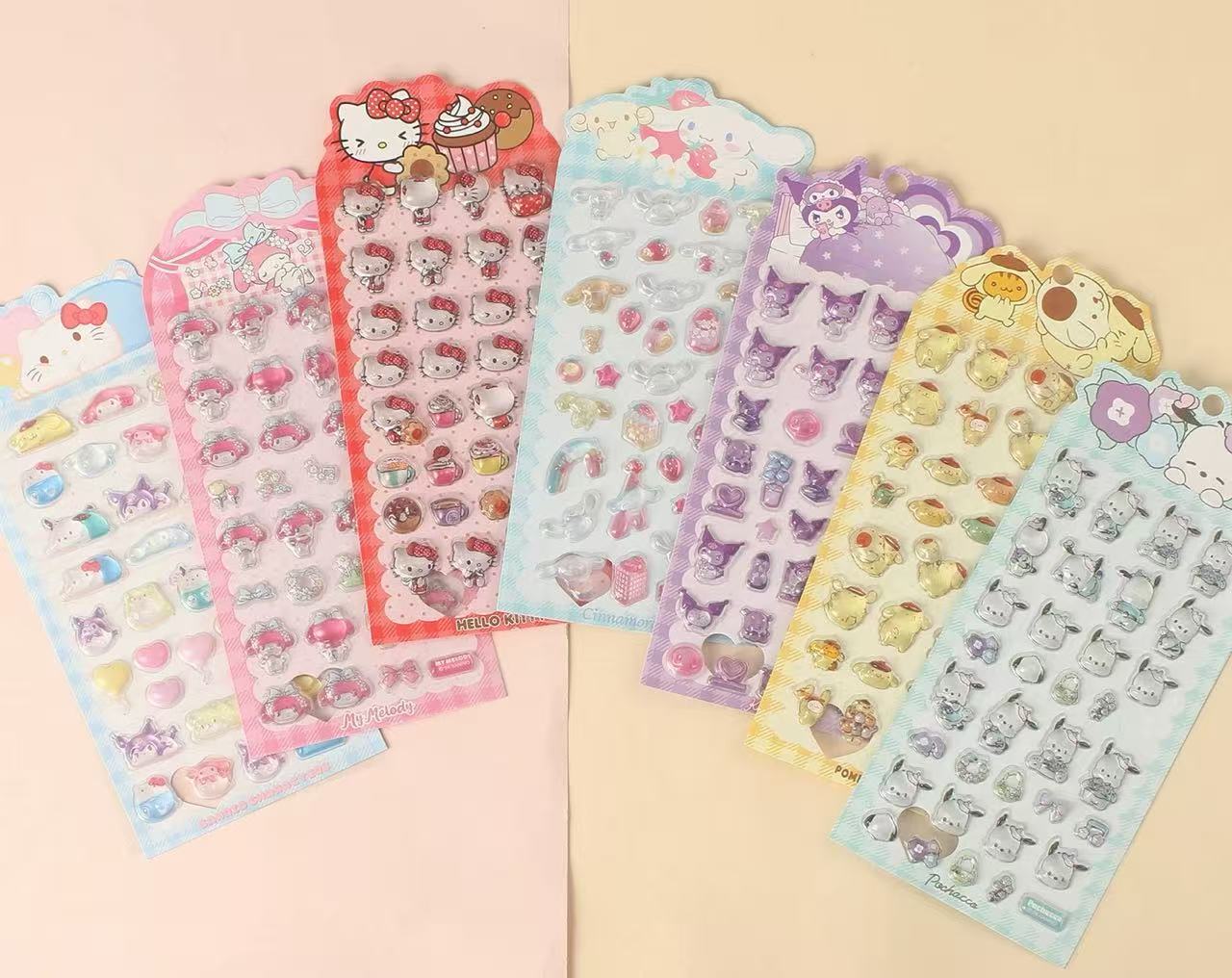 【当日発送】新商品 DIY 粘着シール 3D 立体ステッカー  シール デコレーション ぷくぷく ステッカー 文具