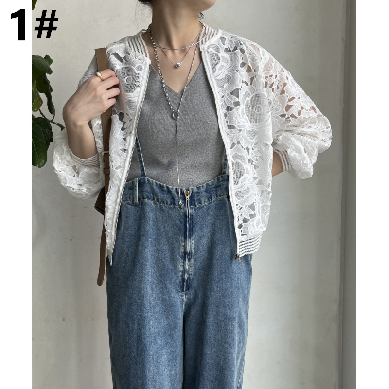 2026春夏新作 刺繍 レースジャケット カーディガン 薄手アウター 体型カバー レディース おしゃれ 卸売・ 問屋・仕入れの専門サイト