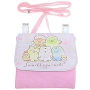 クリップ ポケット すみっコぐらし ショルダー 付き ポケット ポーチ ピンク【小ロット販売】