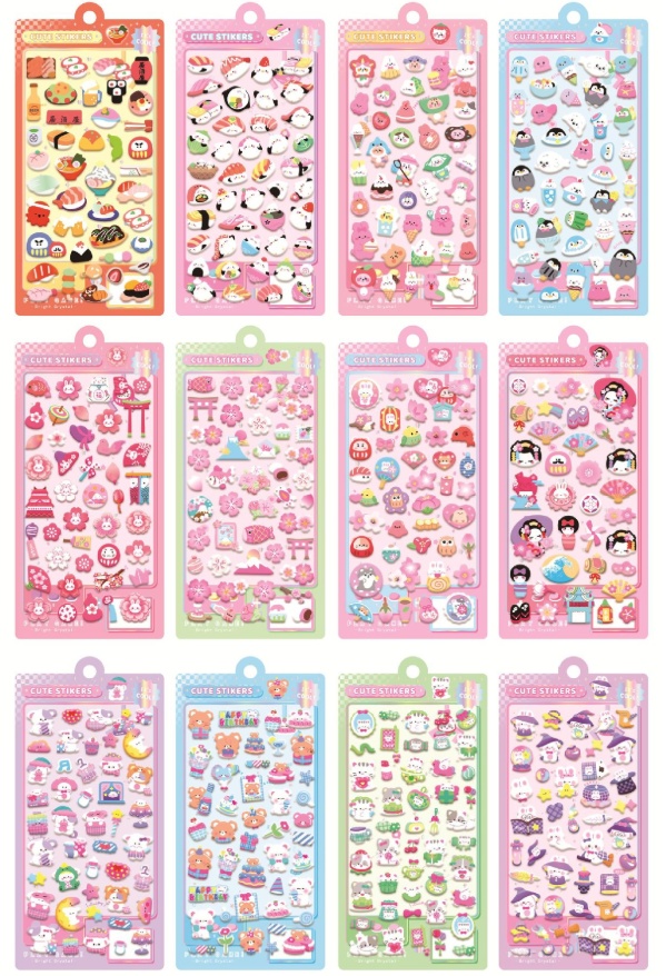 2026.3★QT★ソリッドエポキシドーム★立体エンボスシール★かわいい★デコレーション★DIY素材