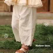 2026 夏新作 新品 ★ 韓国風 子供服★レースカジュアルパンツ 90-140cm