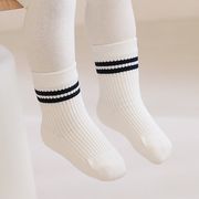 【SOCKS】可愛いボーダーリブソックス