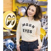 ムーンアイズ レディース MOONEYES リブ ロング スリーブ Tシャツ