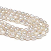 約5-6mm 淡水パール 真珠 連材 連売り ハンドメイド アクセサリー素材【ランダム発送】