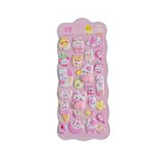 定形 デコシール ぷっくり立体 アニマル デコシールセット 全4カラー おしり シール 立体シール