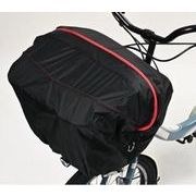 ファスナー式前カゴカバーPAKAブラック FBC-PK01BK