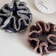 ニットシュシュ　ヘアアクセサリー　レディース　デザイン　韓国風　髪飾り