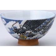 【安心の日本製！四季を味わう日本の器を世界へ！美濃焼！】波龍　飯碗(大)
