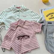 2026夏新作　子供服　男女兼用　キッズ　半袖　Tシャツ　カジュアル　トップス　可愛い　おしゃれ　2色