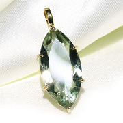 宝石質 グリーンアメジスト プライオライト ペンダント Greened Amethyst