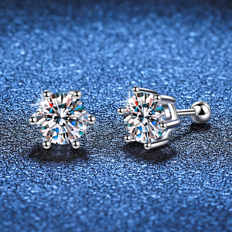 ピアス ネジタイプ 耳飾り レディース モアサナイト 925シルバー アクセサリー ジュエリー プレゼント