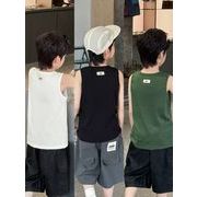 2026夏新作 韓国風子供服 キッズ服 ベビー服 男の子 トップス タンクトップ 90~160CM 3色