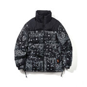 メンズアウター棉服ロングコート 秋冬防寒服カップル ファージャケットペアコート厚手