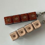 ins人気キーホルダー 減圧おもちゃ PVC キーリング ストレス解消 ハンドメイド雑貨LF