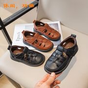 2026夏 男の子 キッズサンダル 包頭 面ファスナー★25-36