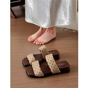 今っぽトレンド 通気性良い水玉サンダル 滑り止めソール 夏用業務用アクセサリー