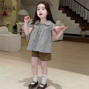 新作キッズシャツ ハーフパンツ 子供服ズボン トレーナー トップス韓国風LF