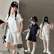 新作キッズシャツ ハーフパンツ 子供服ズボン 2点セットセットアップLF