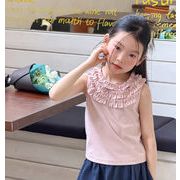 2026夏新作 韓国風子供服 キッズ服 ベビー服 女の子 トップス タンクトップ  100~150CM 5色
