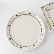 【特価品】三彩32cm丸皿[B品][美濃焼]